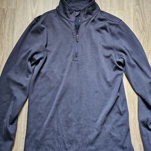 Wool & Prince Ponte Quarter-Zip - Navy